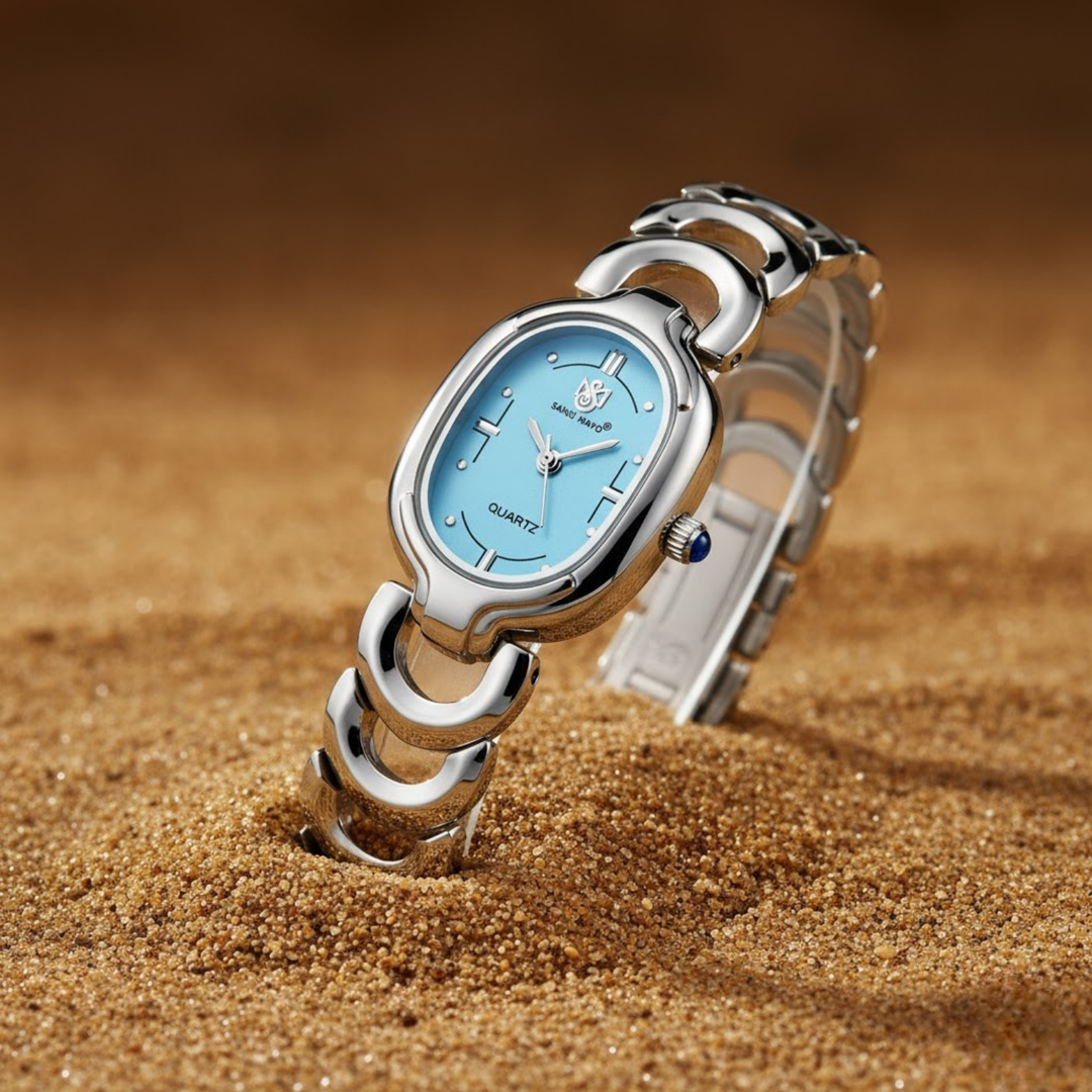 Sansi Mayo VETRA — Sky Blue Dial & Silver Bracelet