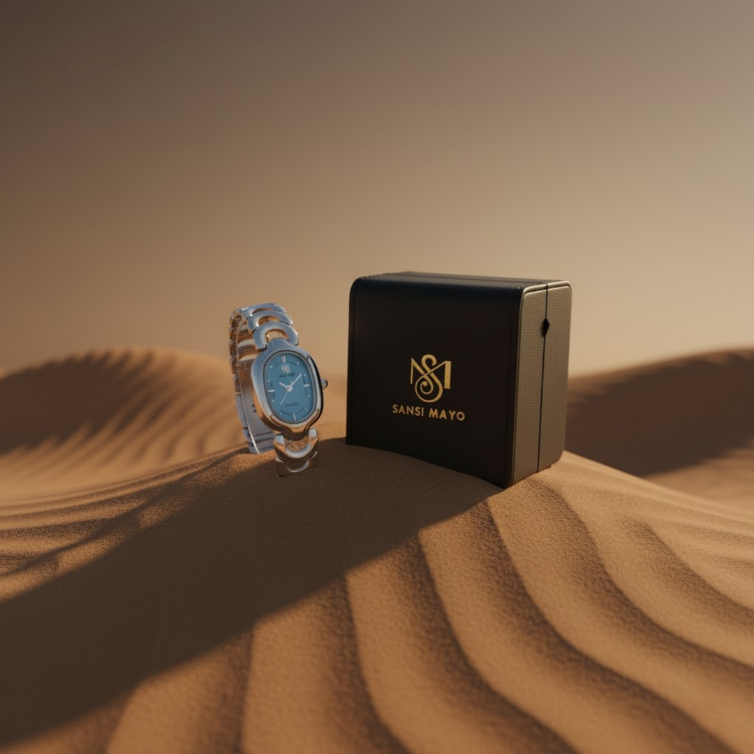 Sansi Mayo VETRA — Sky Blue Dial & Silver Bracelet