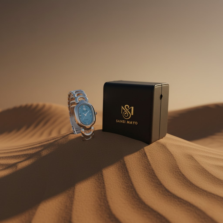 Sansi Mayo VETRA — Sky Blue Dial & Silver Bracelet
