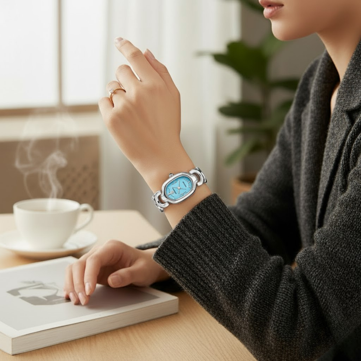 Sansi Mayo VETRA — Sky Blue Dial & Silver Bracelet