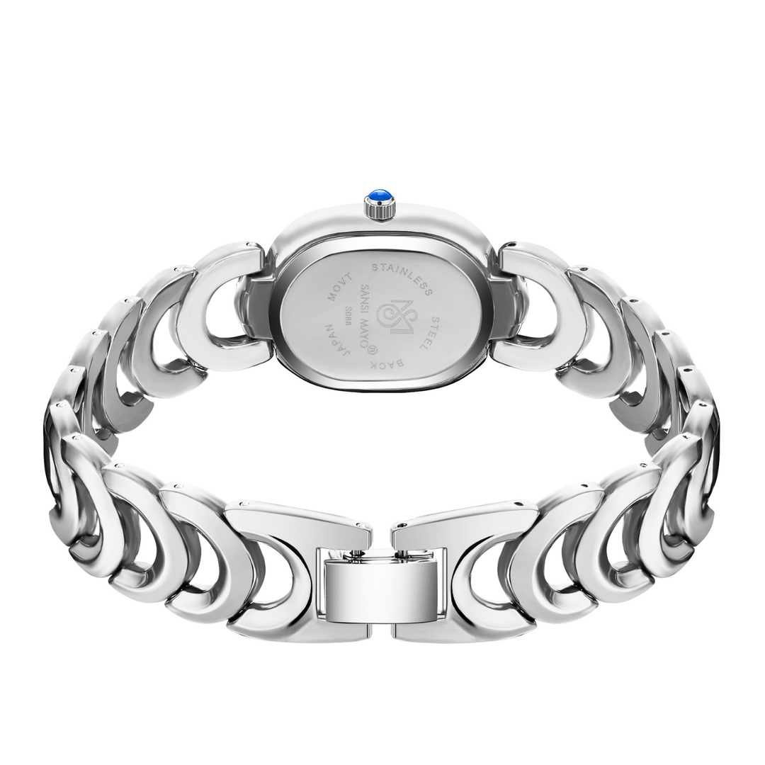 Sansi Mayo VETRA — Sky Blue Dial & Silver Bracelet