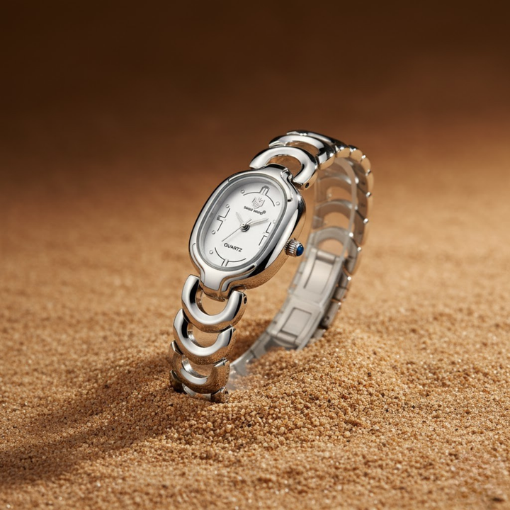 Sansi Mayo VETRA — White Dial & Silver Bracelet