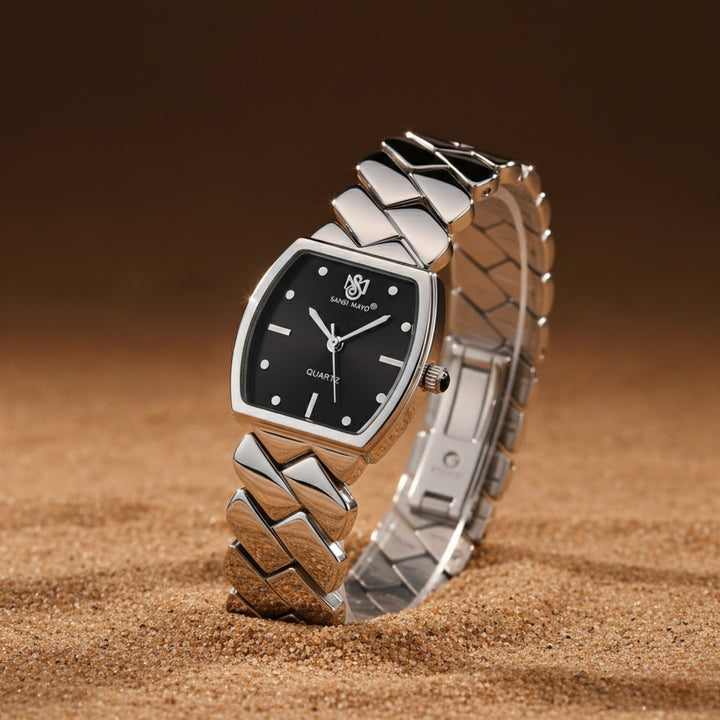 Nixie Black Dial Silver Bracelet