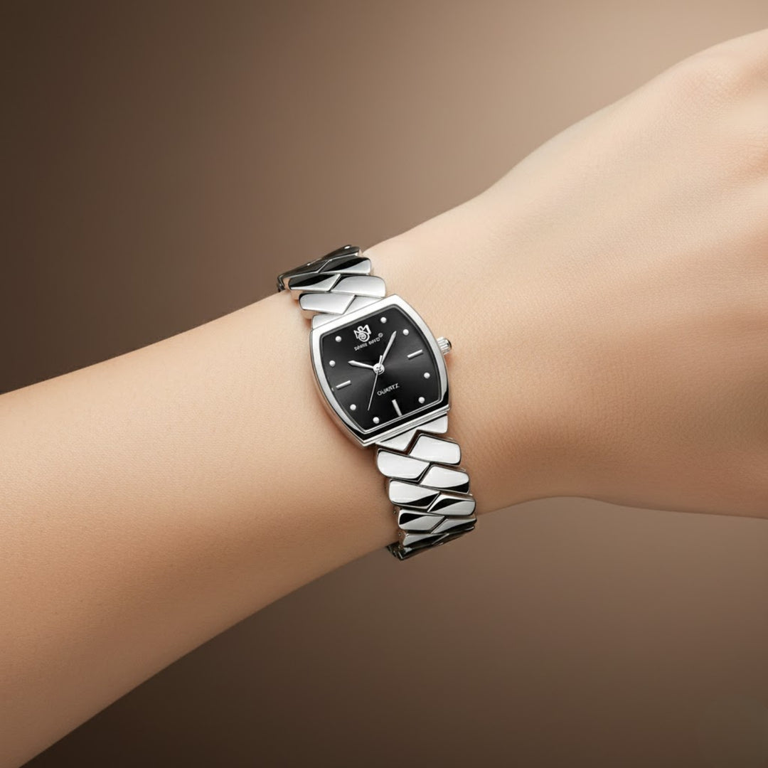 Nixie Black Dial Silver Bracelet