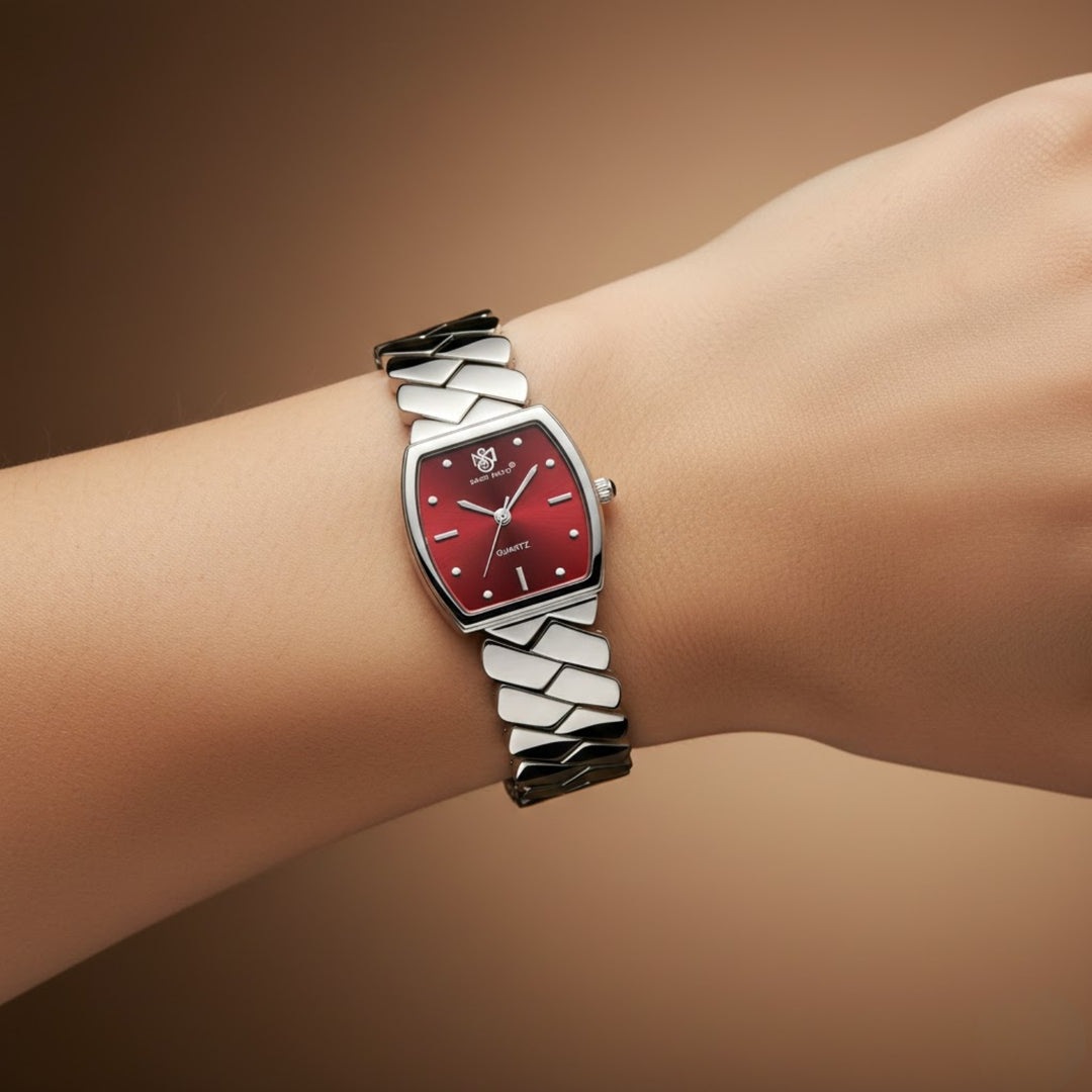 Nixie Brown Dial Silver Bracelet