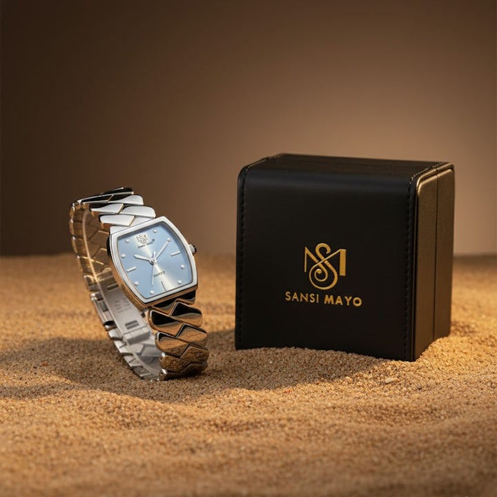 Sansi Mayo NIXIE Sky Blue Dial Stainless Steel Watch