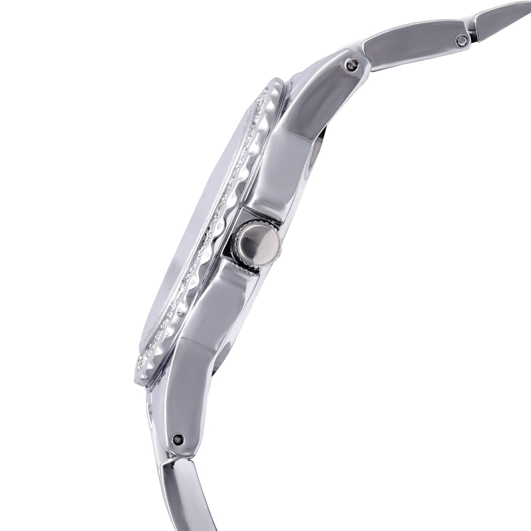 Tini Round Two Tone Silver Elegance Wrist Watch