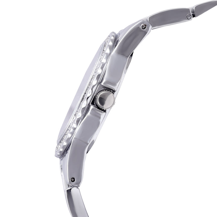 Tini Round Two Tone Silver Elegance Wrist Watch