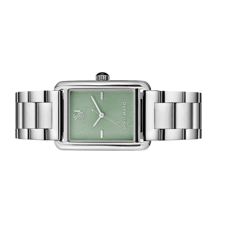 SANSI MAYO Women's Silver Stainless Steel Watch - Green Dial | 10mm | Quartz
