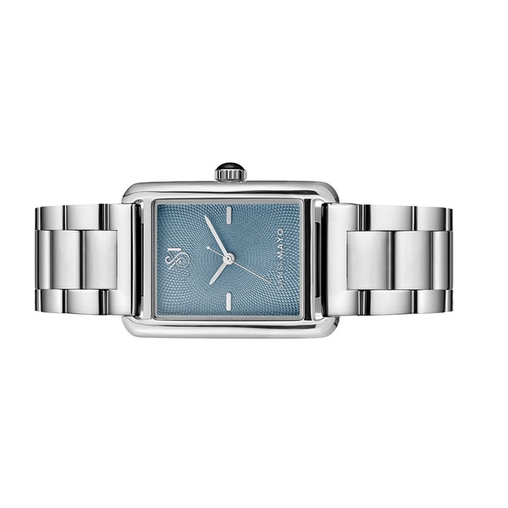 SANSI MAYO Women's Silver Stainless Steel Watch - Turquoise Dial | 10mm | Quartz