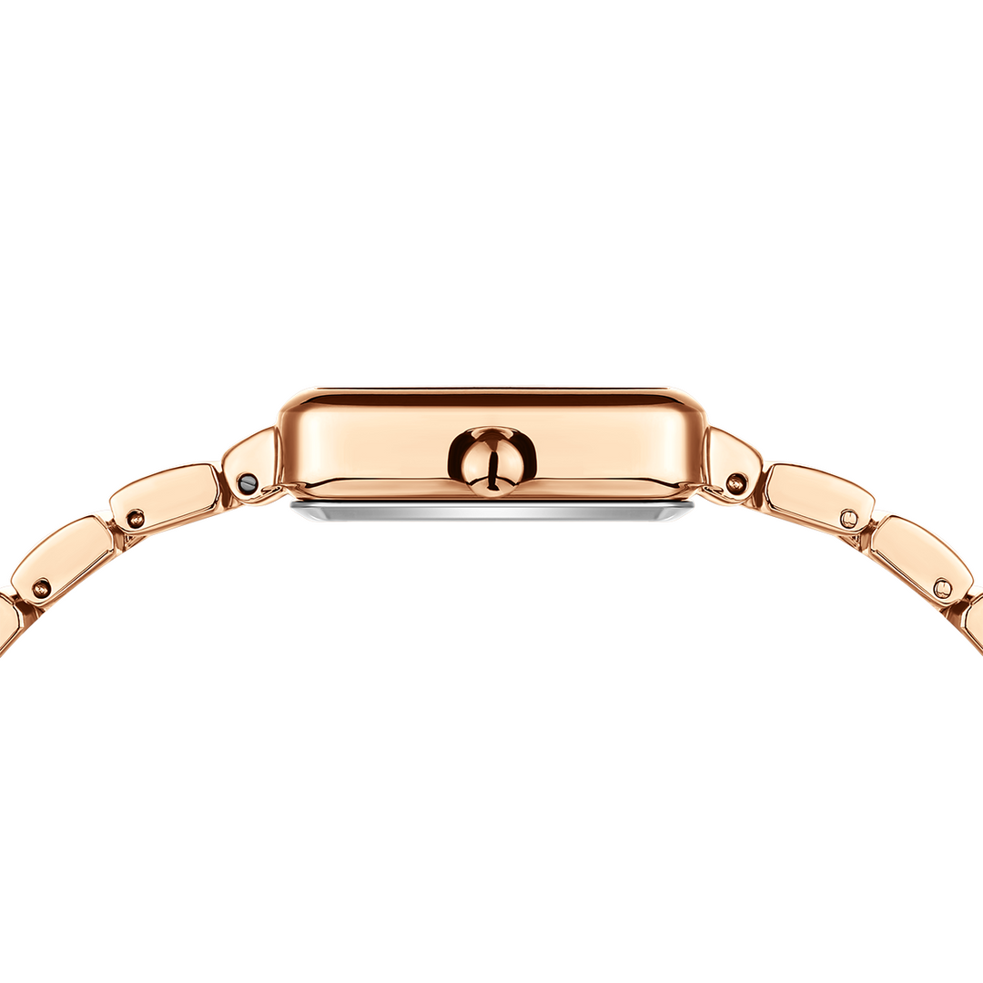 Sansi Mayo Lina Watch — Square Case Edition (Rose Gold, White Dial)