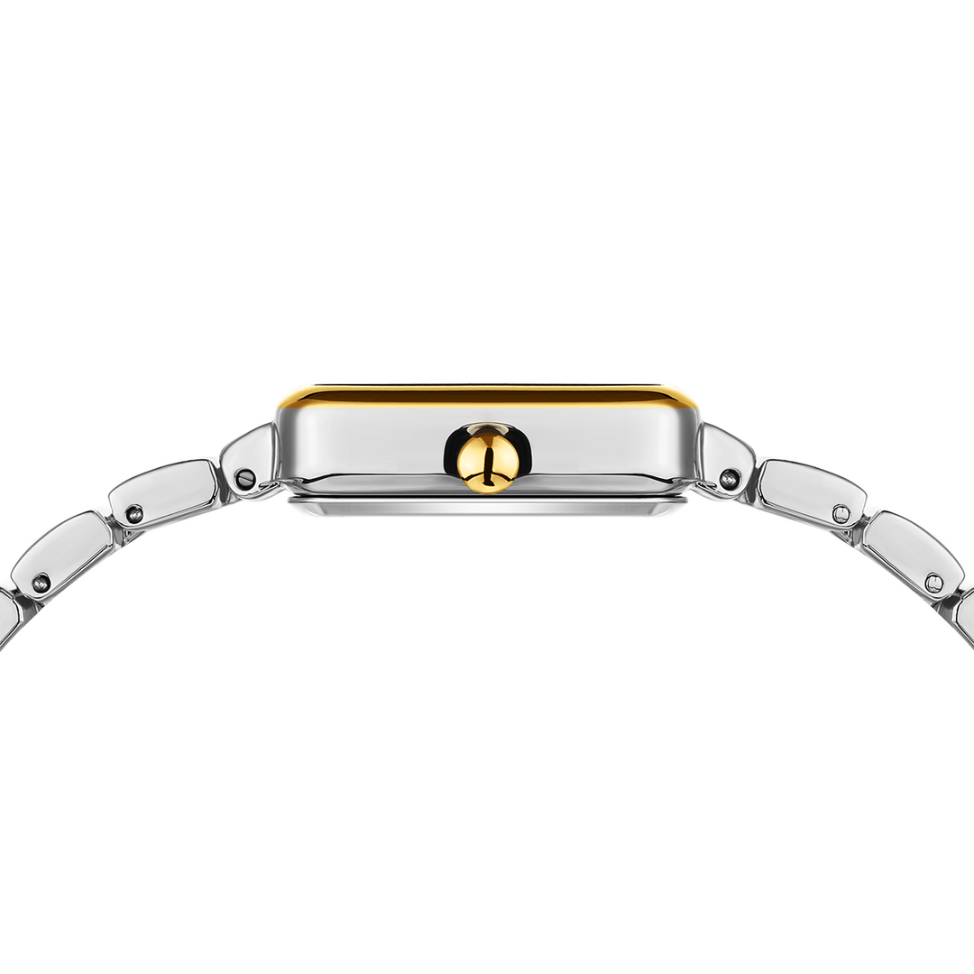 Sansi Mayo Stainless Steel Watch — Two-Tone silver Gold (Dark Grey Dial)