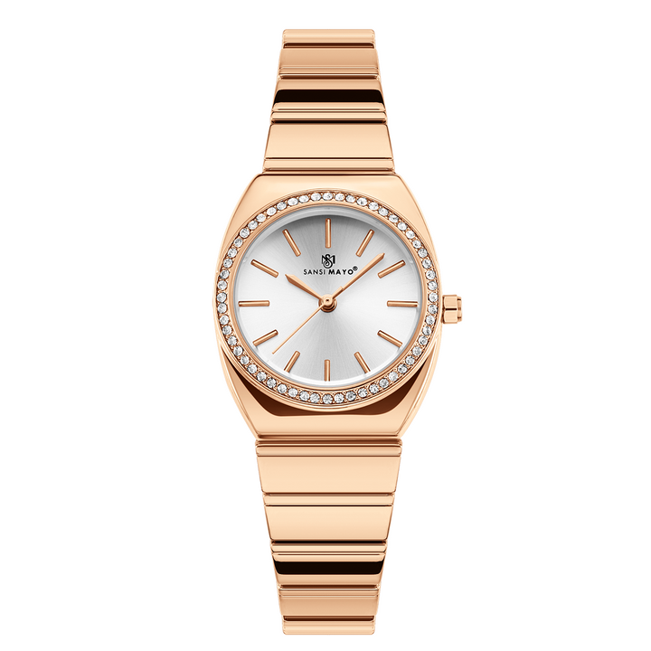 Sansi Mayo MIKA White Dial Rose Gold Watch – Egyptian Stone Edition
