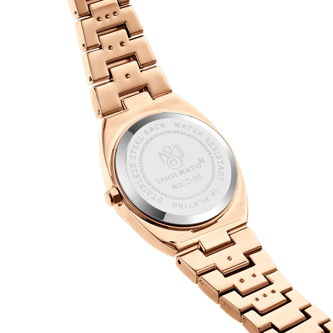 Sansi Mayo MIKA Rose Gold Dial & Strap Watch — Egyptian Stone Edition