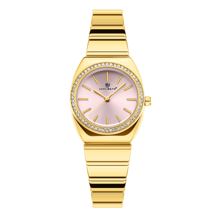 Sansi Mayo MIKA Pink Dial Gold Watch — Egyptian Stone Edition