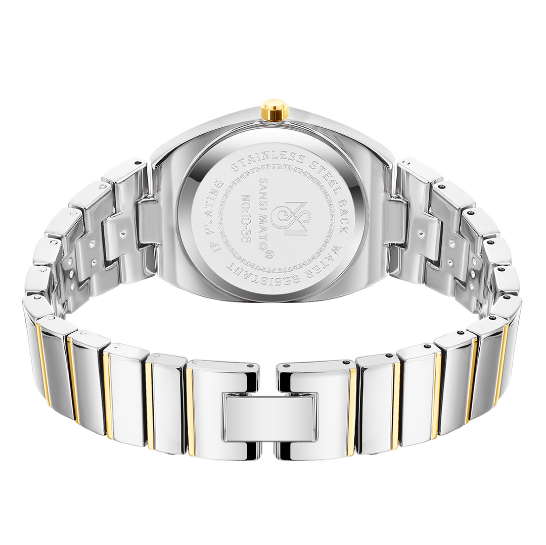 Sansi Mayo Women's Watch — Egyptian Stone MIKA Edition (Grey Dial, Two Tone silver Gold)