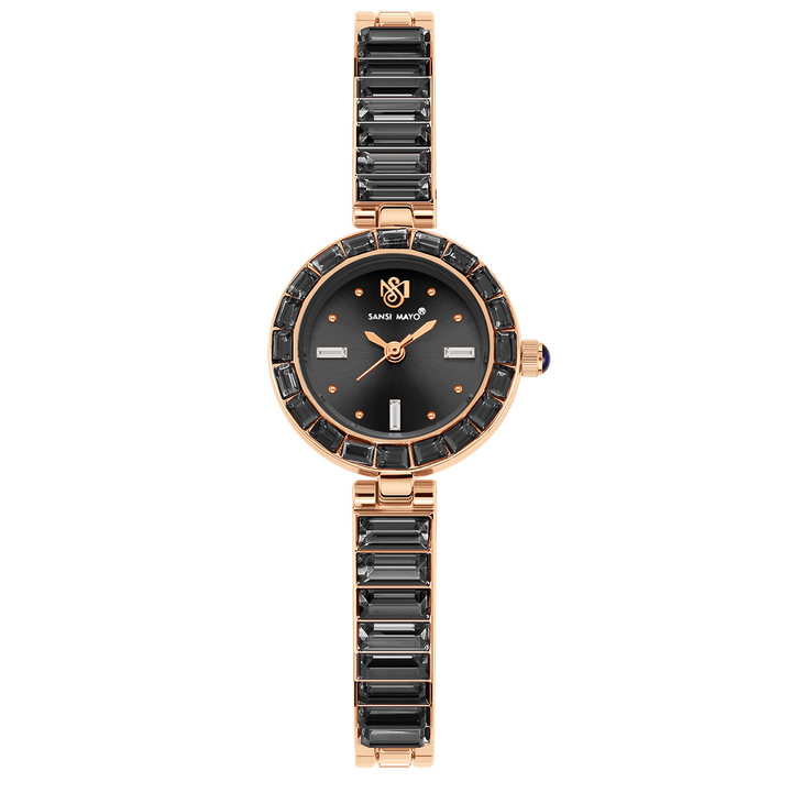 Infinity Egyptian Stone Rose Gold Black Women’s Watch