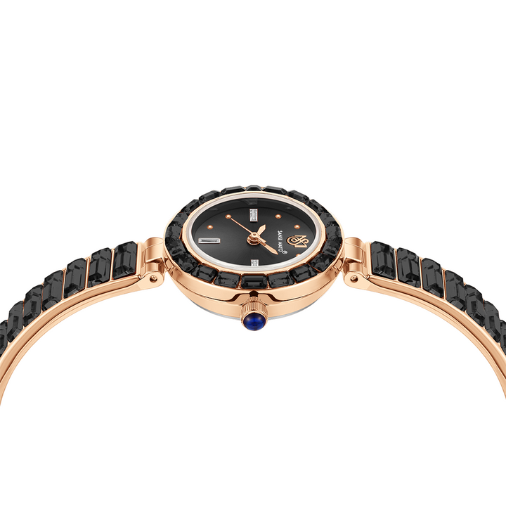 Infinity Egyptian Stone Rose Gold Black Women’s Watch
