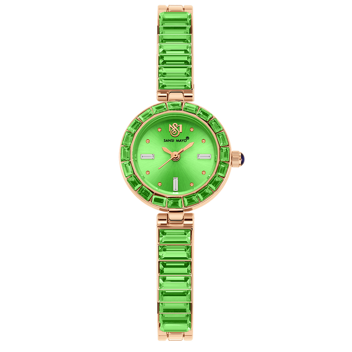 Infinity Egyptian Stone Rose Gold Green Women’s Watch