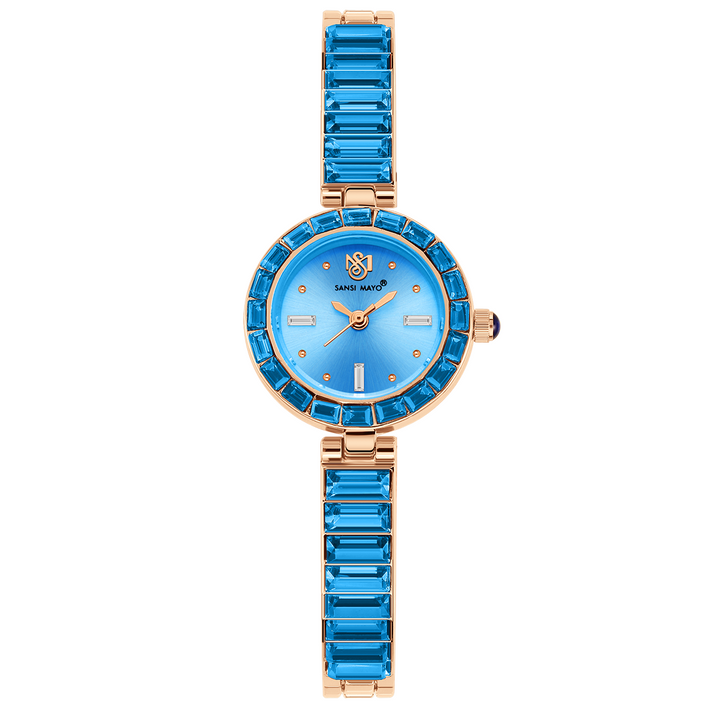 Infinity Egyptian Stone Rose Gold Sky Blue Women’s Watch