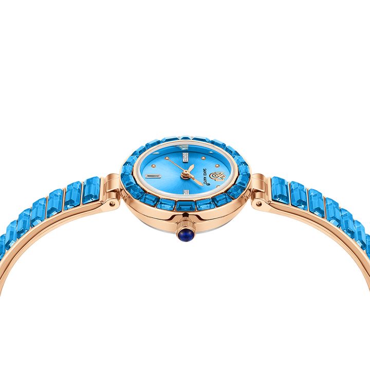Infinity Egyptian Stone Rose Gold Sky Blue Women’s Watch