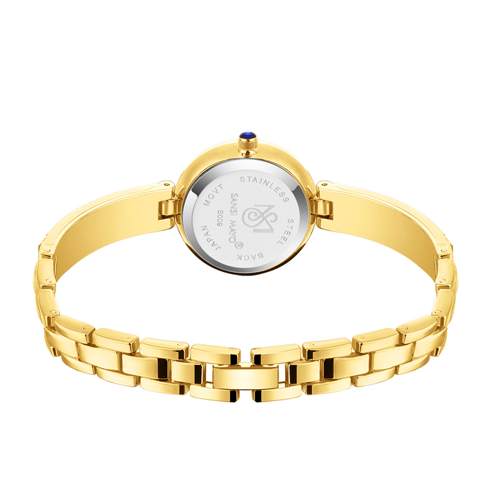 Sansi Mayo Infinity Watch — Egyptian Stone Edition (Green Dial, Gold)