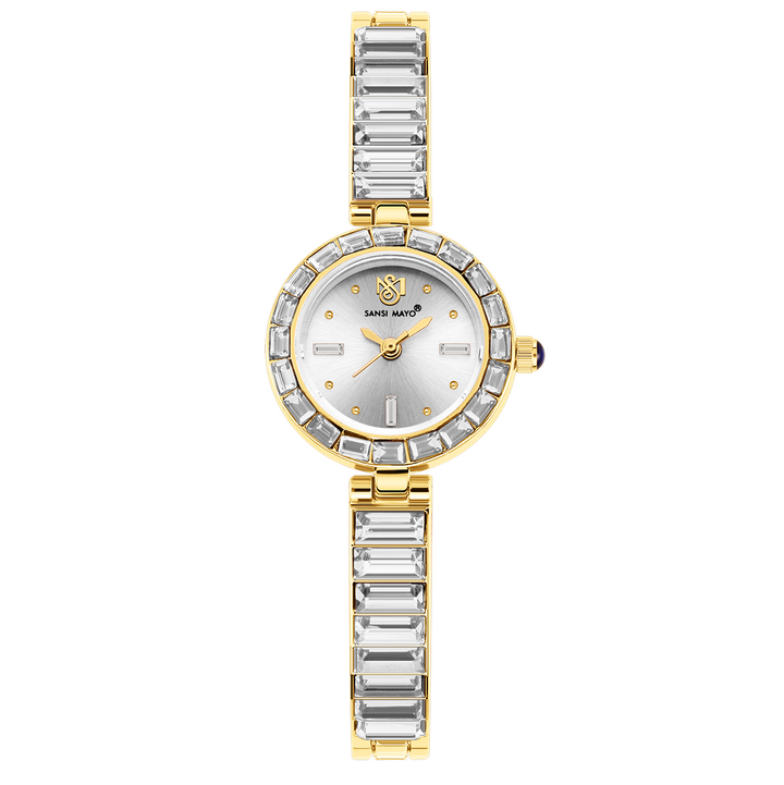 Sansi Mayo Infinity Watch — Egyptian Stone Edition (Grey Dial, Gold)