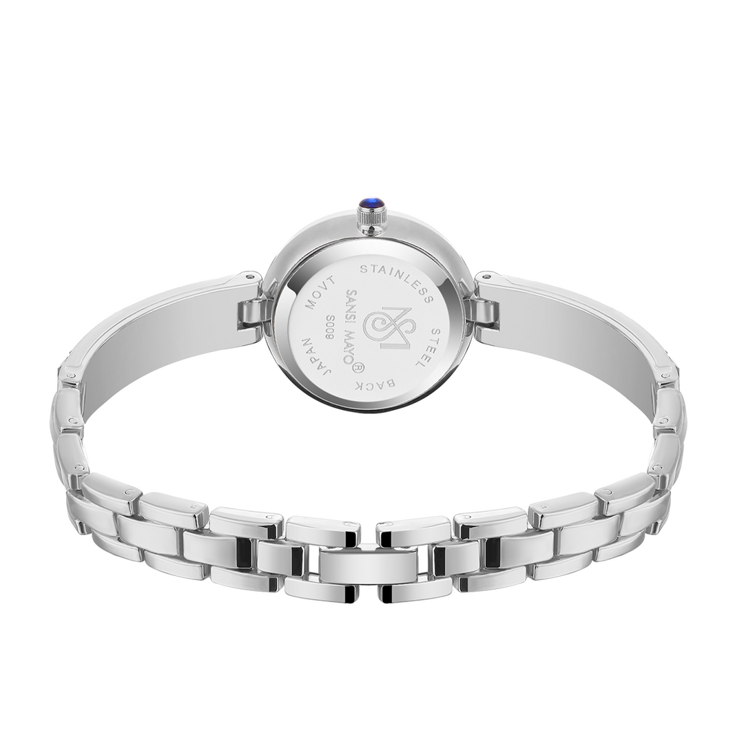 Sansi Mayo Infinity Watch — Egyptian Stone Edition (Green Dial, silver)