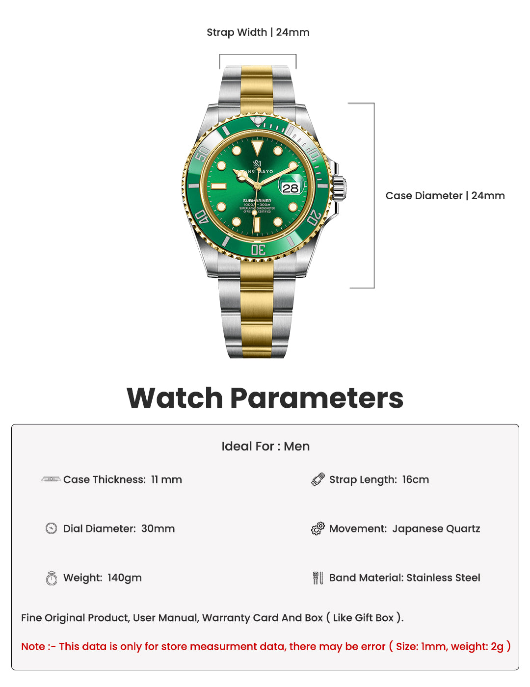 Zoro Hunter Green Analog