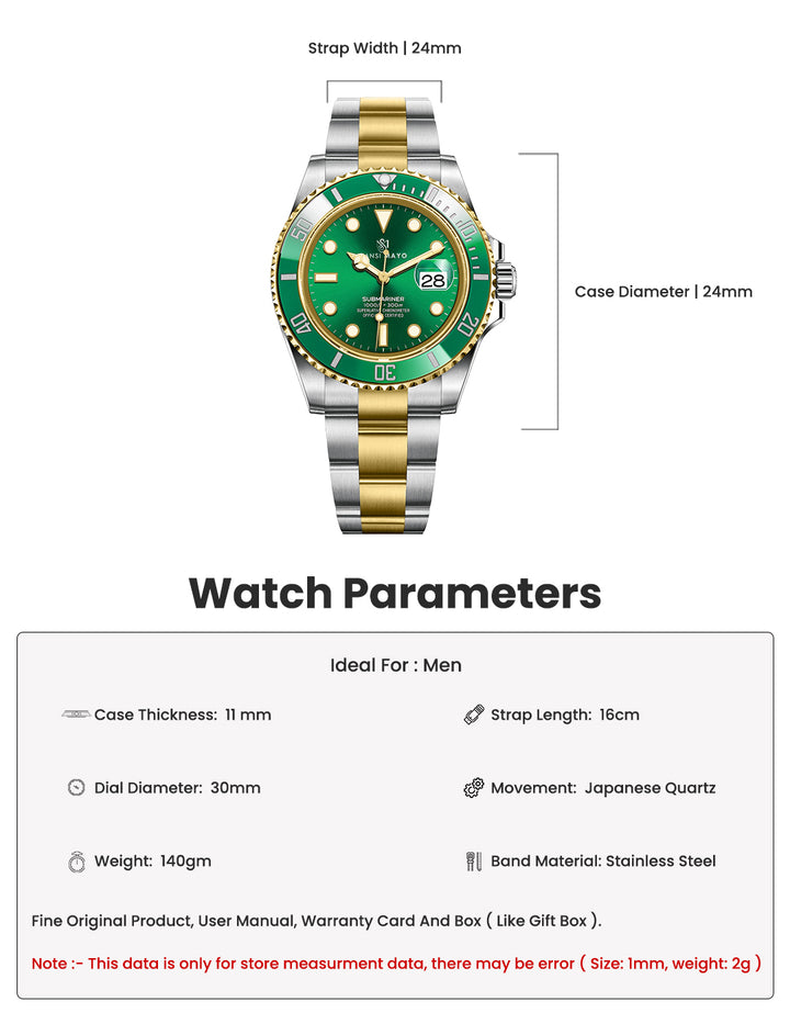 Zoro Hunter Green Analog