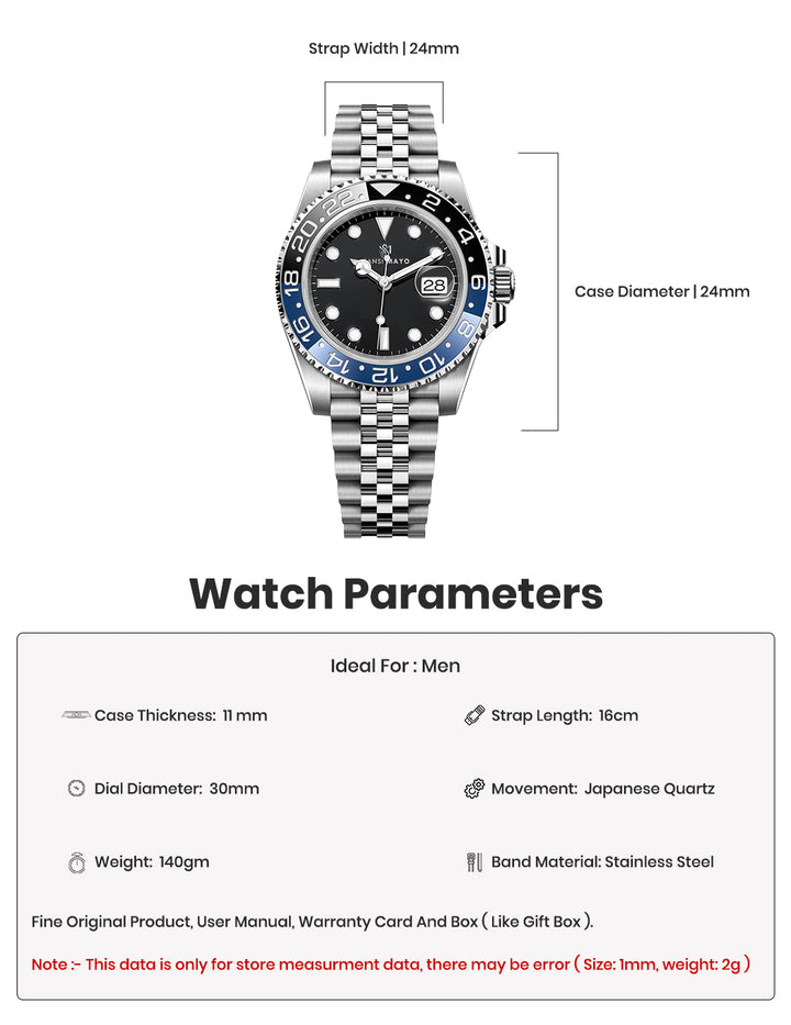 Dinos Midnight Silver Analog