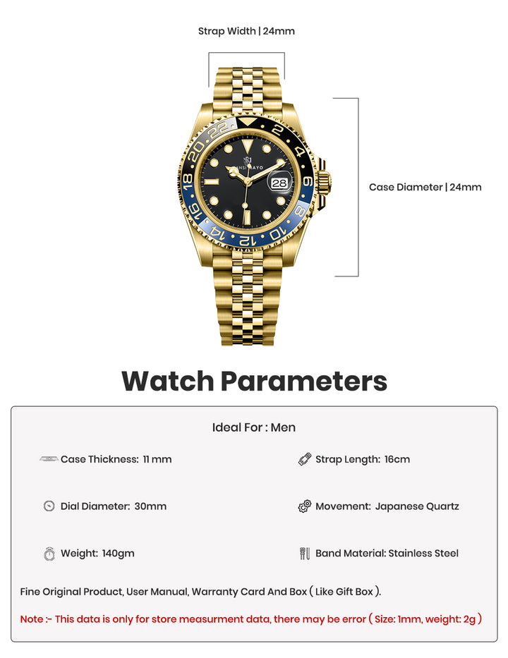 Dinos Onyx Black Gold Analog