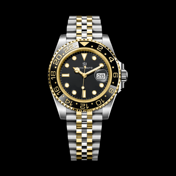 Dinos Black Rose Silver Steel Analog