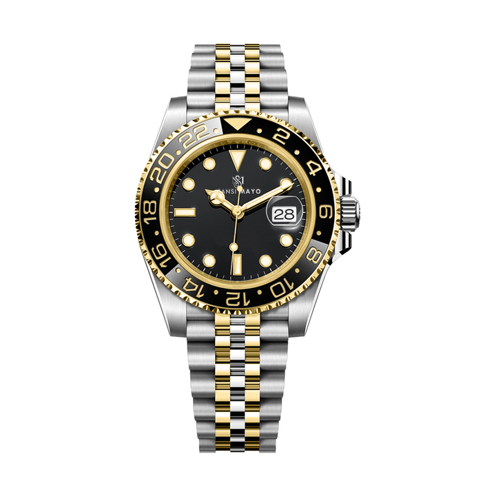 Dinos Black Rose Silver Steel Analog