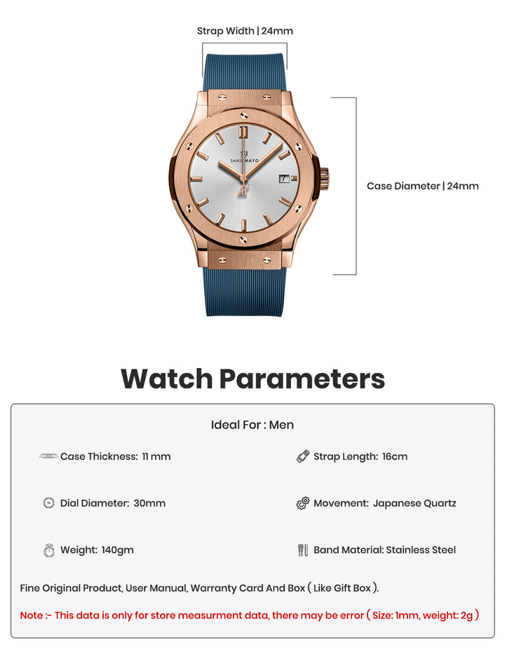 Gama Steel Blue Analog
