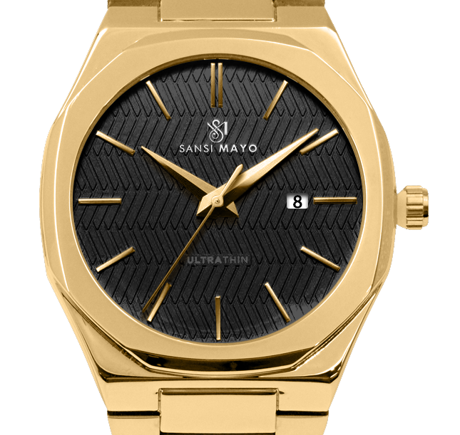 Sansi Mayo Men’s Gold & White Stainless Steel Two-Tone Wrist Watch