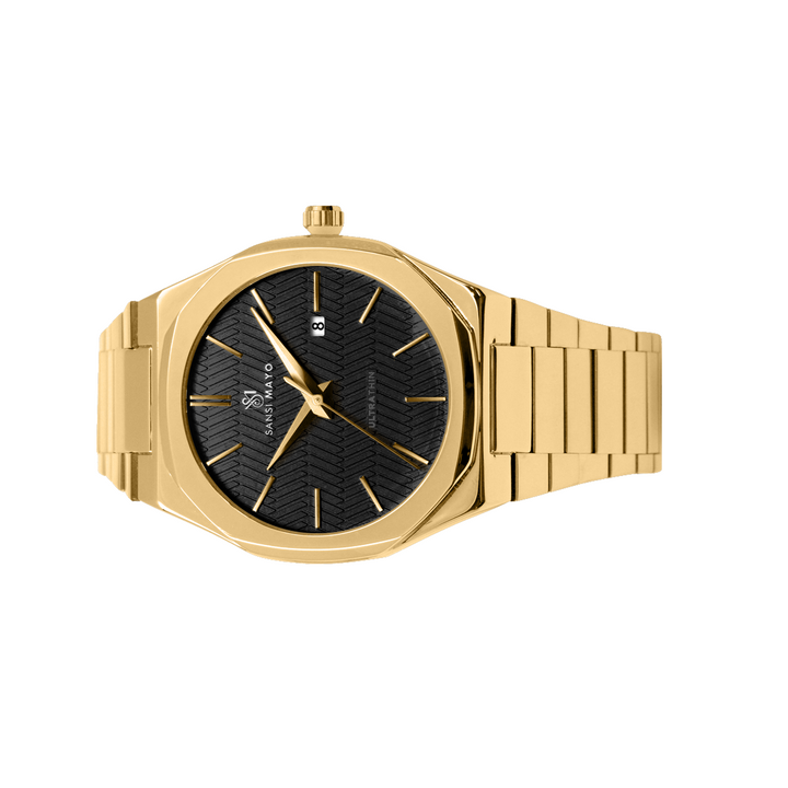 Sansi Mayo Men’s Gold & White Stainless Steel Two-Tone Wrist Watch