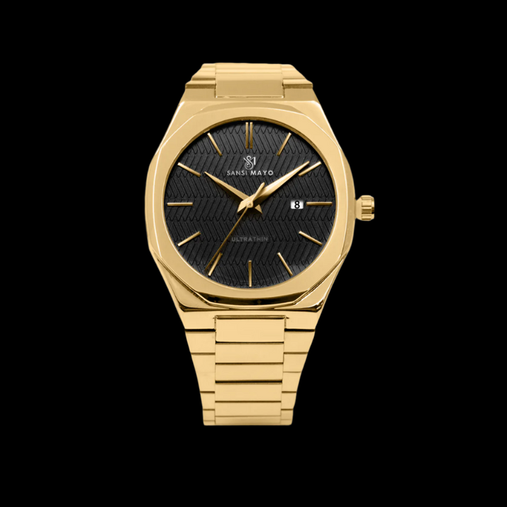 Sansi Mayo Men’s Gold & White Stainless Steel Two-Tone Wrist Watch