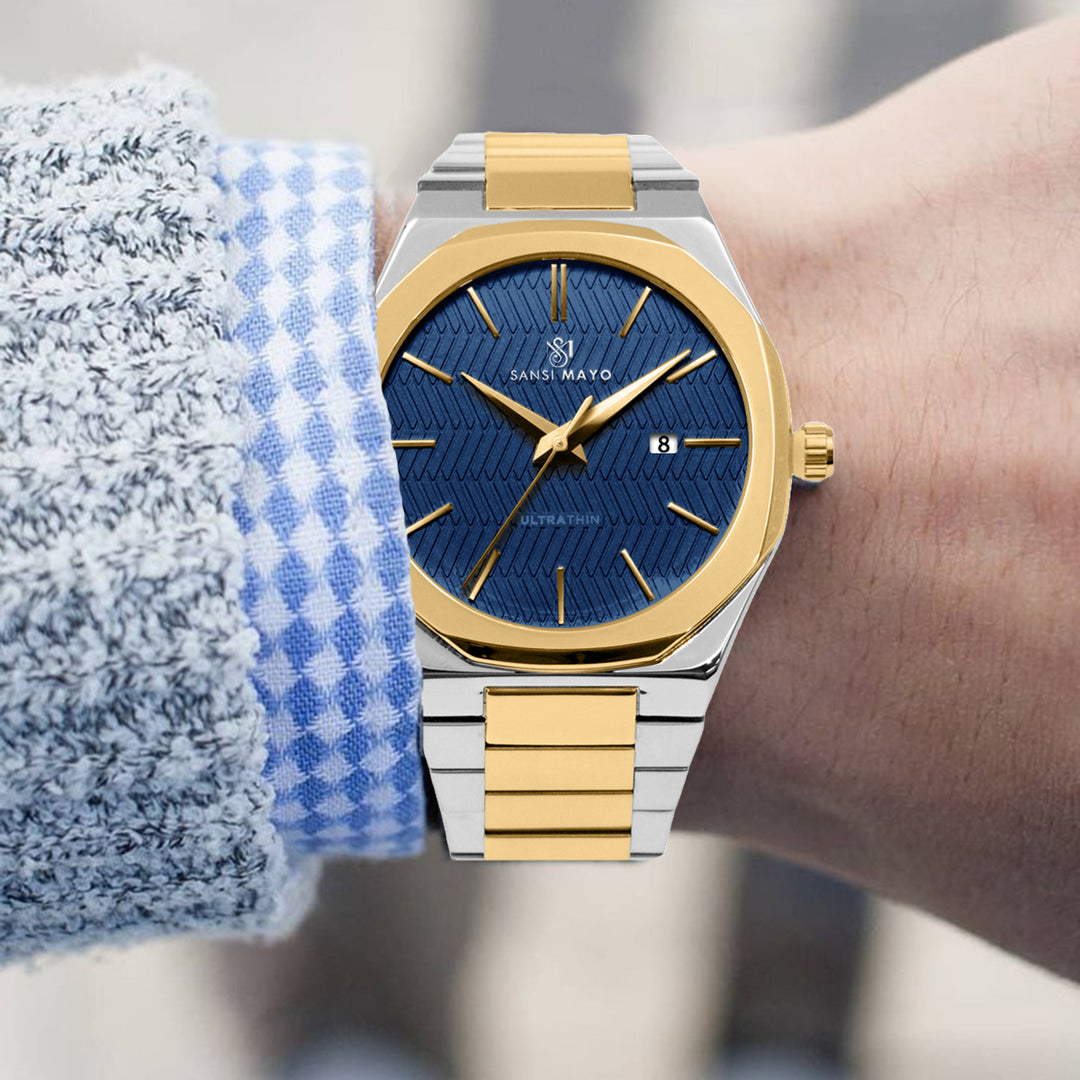 Brauo Navy Blue Analog