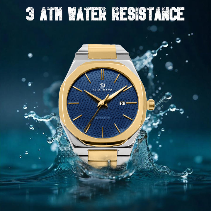 Brauo Navy Blue Analog