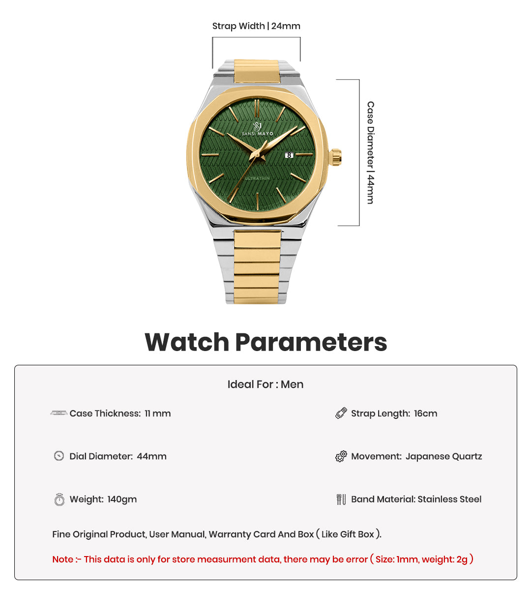 Brauo Forest Green Analog