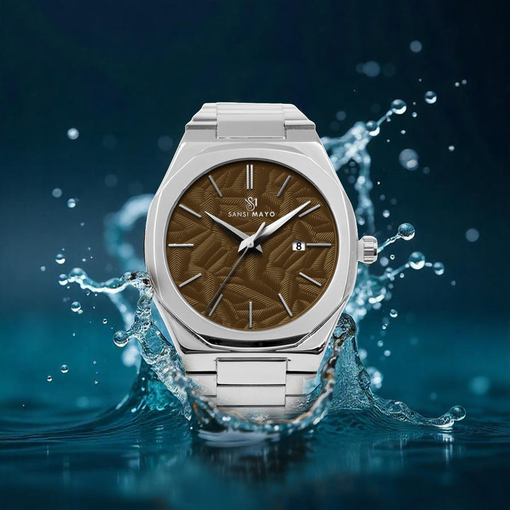 Ridox Mocha Brown Two-Tone Analog