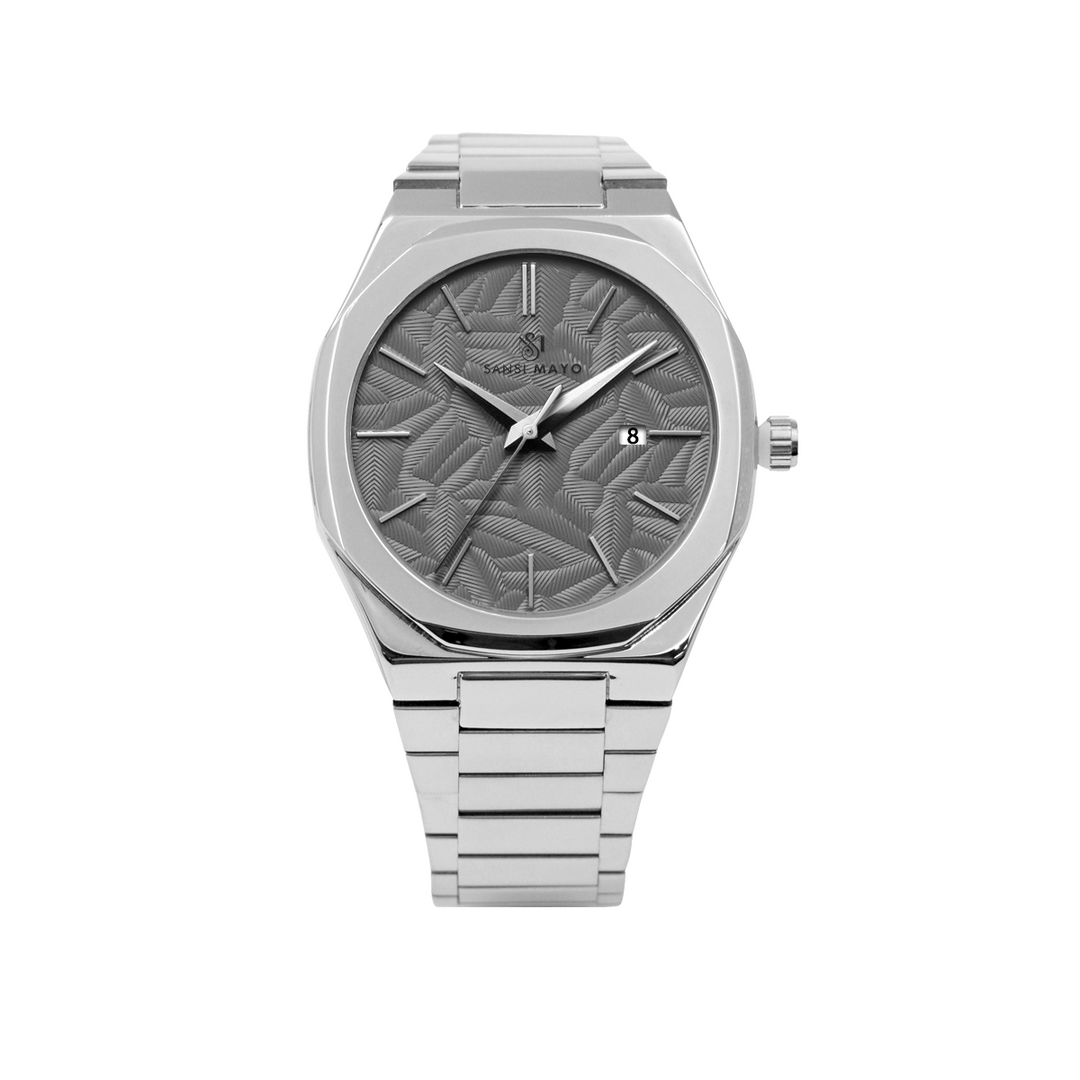 Ridox Ash Grey Two-Tone Steel Analog