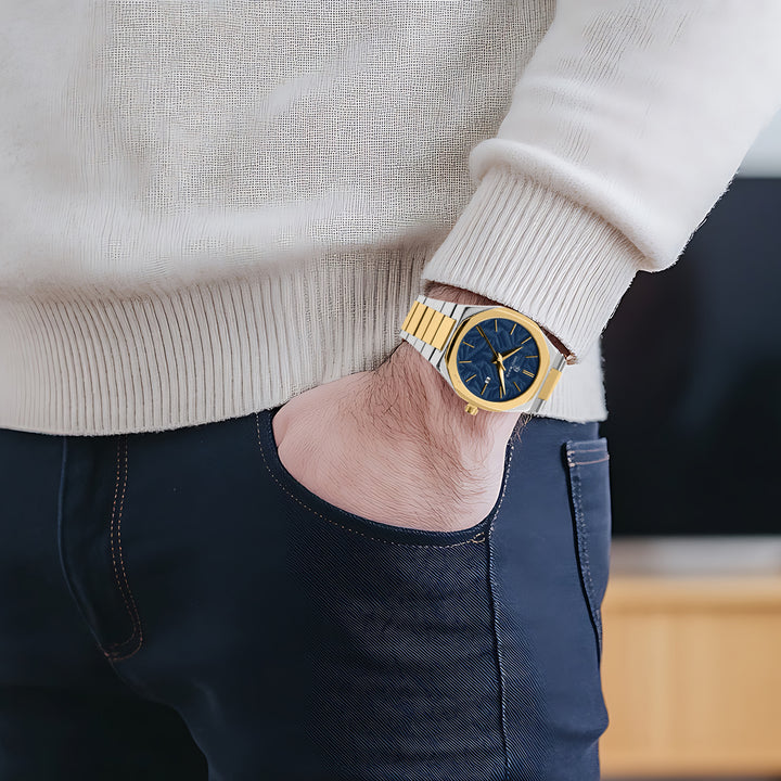 Ridox Royal Blue Two-Tone Analog