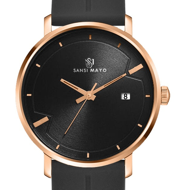 Uicto Midnight Black Magnetic Lock Analog