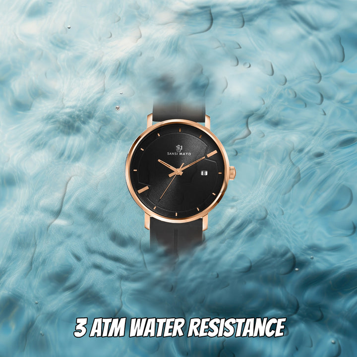 Uicto Midnight Black Magnetic Lock Analog