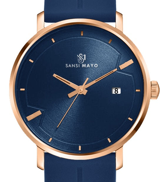 Uicto Deep Sapphire Blue Magnetic Lock Analog