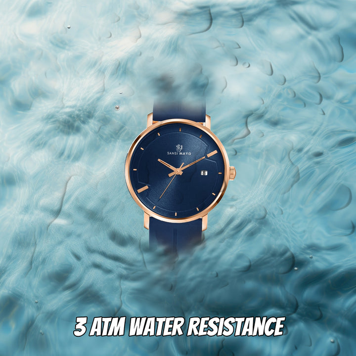 Uicto Deep Sapphire Blue Magnetic Lock Analog