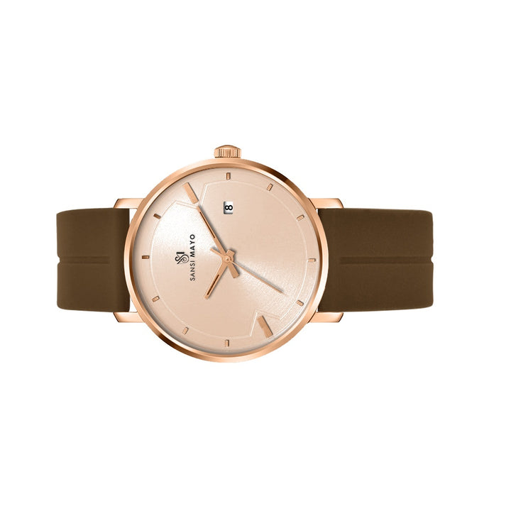 Uicto Regal Rose Gold Magnetic Lock Analog