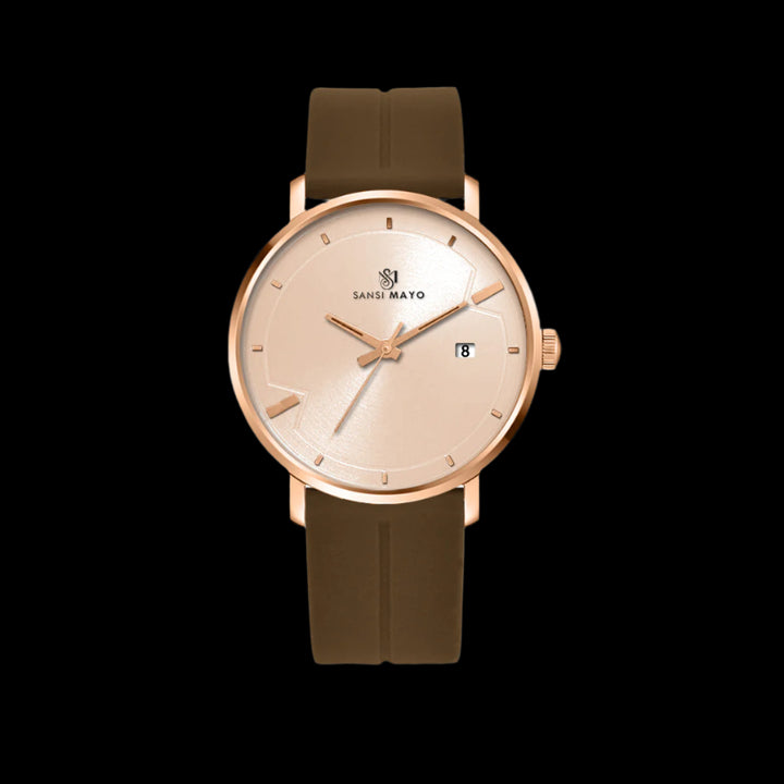 Uicto Regal Rose Gold Magnetic Lock Analog